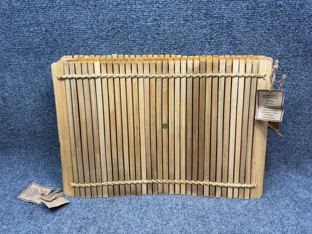 Sunwood Bamboo Placemat Natural Handmade Philippines Pre-Owned